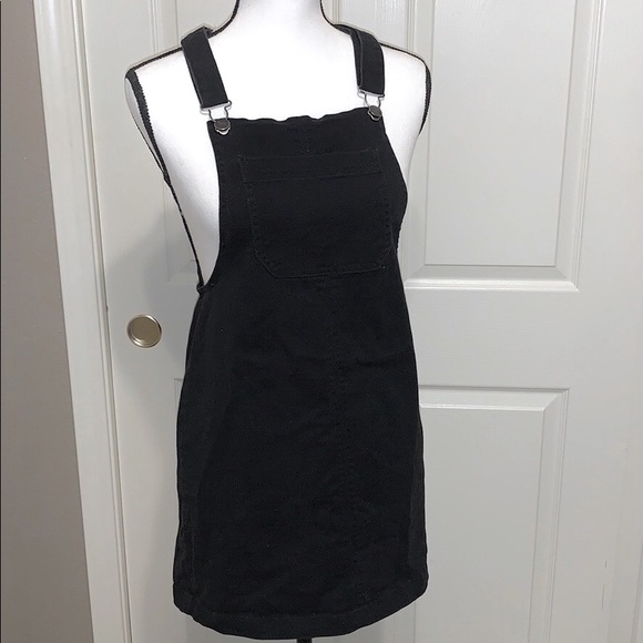 Black denim overall skirt - Picture 1 of 4